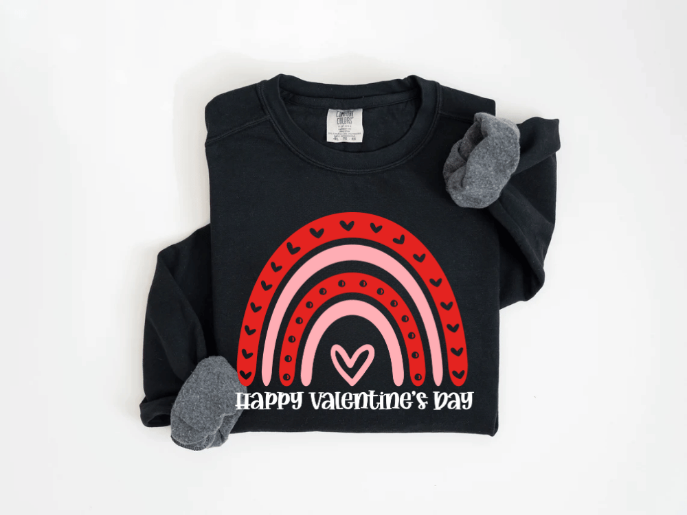"Happy Valentine's Day" Valentine's Day (Comfort Color) VDS005