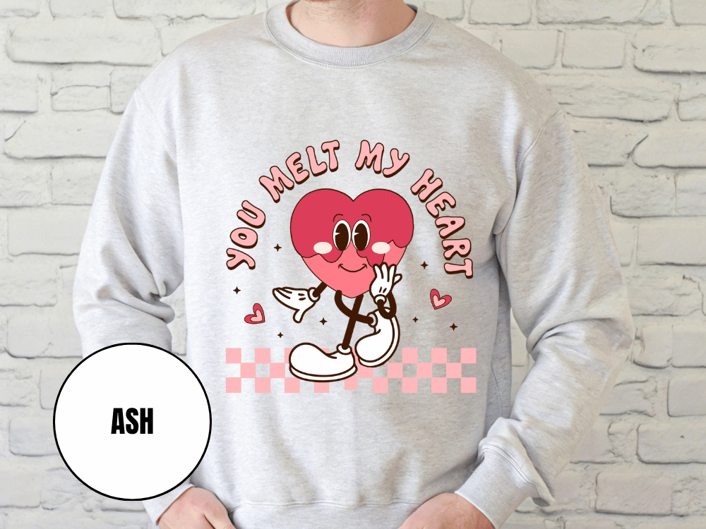 "You Melt My Heart" Valentine's Day (Gildan 18000) VD051