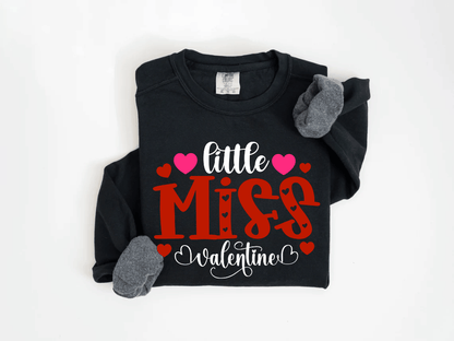 "Little Miss Valentine" Valentine's Day (Comfort Color) VDS022