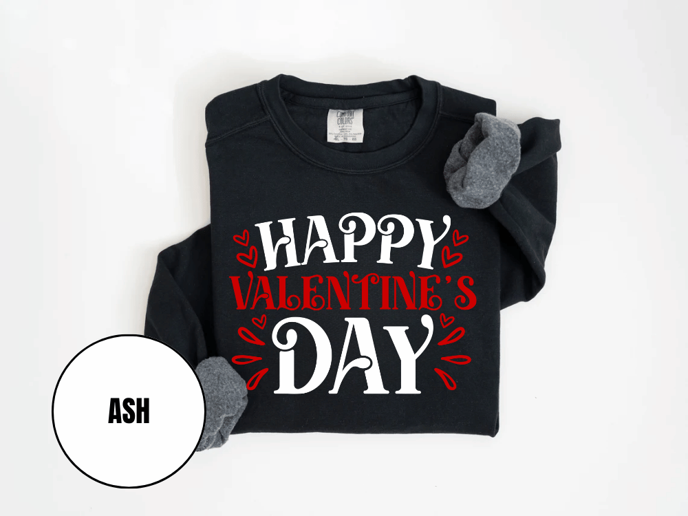 "Happy Valentine's Day" Valentine's Day (Comfort Color) VDS004