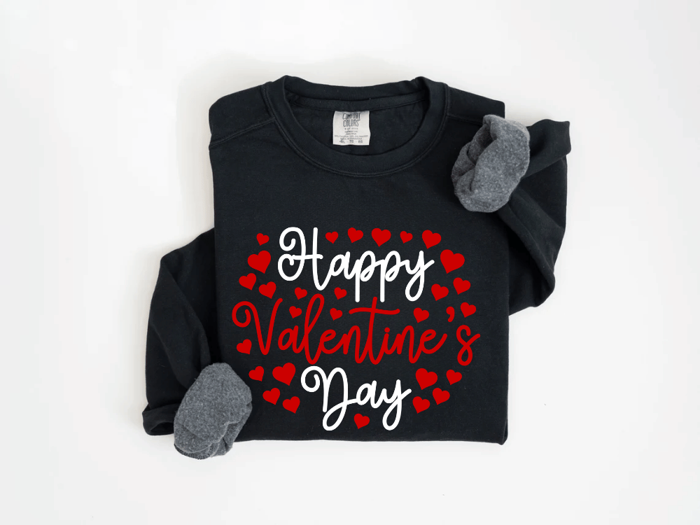 "Happy Valentine's Day" Valentine's Day (Comfort Color) VDS010