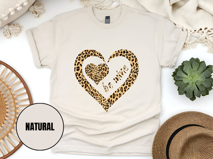 "Be Mine Leopard Design" T-Shirt, (Gildan 5000) VD068
