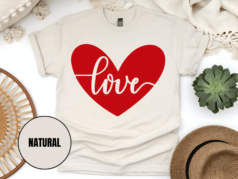 "Love, Valentine's Day" T-Shirt, (Gildan 5000) VD052