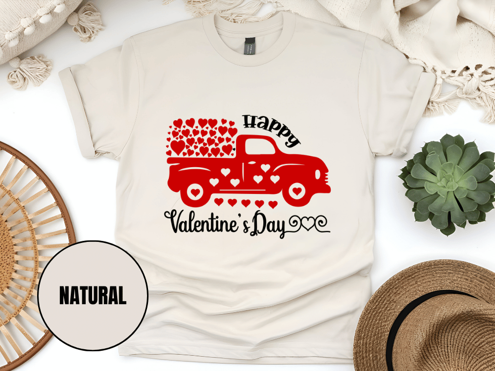 "Happy Valentine's day" T-Shirt, (Gildan 5000) VD006
