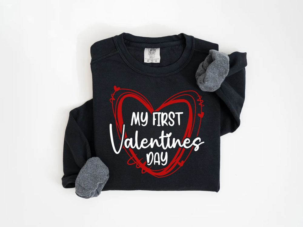 "My First Valentine's Day" Valentine's Day (Comfort Color) VDS058