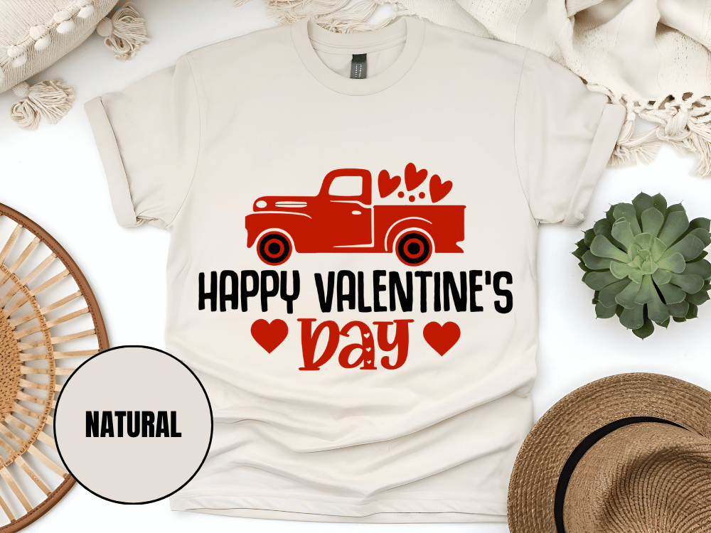 "Happy Valentine's day" T-Shirt, (Gildan 5000) VD020