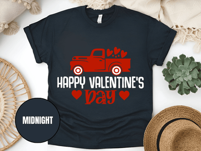 "Hugs Kisses and Valentine Wishes,Valentine's day" T-Shirt, (Gildan 5000) VD021