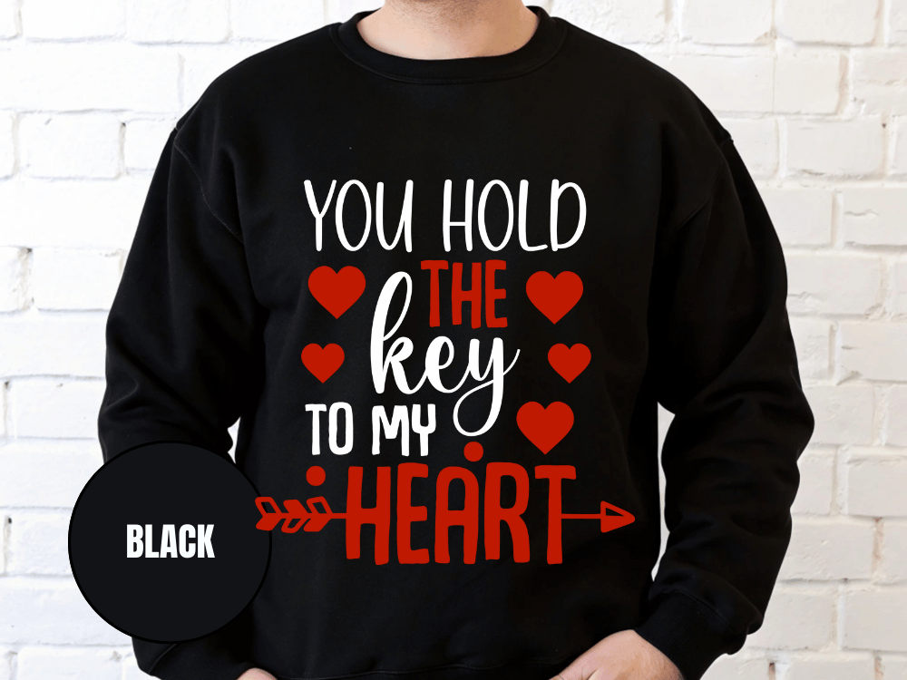"You Hold the Key To my heart, (Gildan 18000) VD026