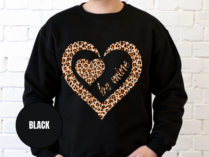 "Be Mine Leopard Design" Valentine's Day (Gildan 18000) VD066