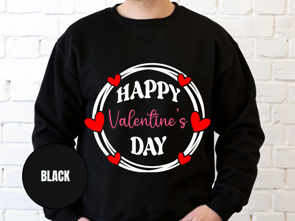 "Happy Valentine's Day" Valentine's Day (Gildan 18000) VD064