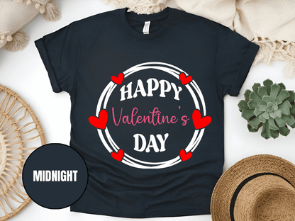 "Happy Valentine's Day" T-Shirt, (Gildan 5000) VD064