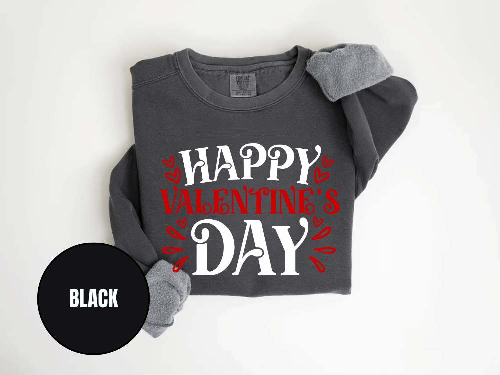 "Happy Valentine's Day" Valentine's Day (Comfort Color) VDS004
