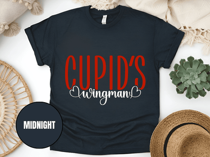 "Cupid's Wingman, Valentine's day" T-Shirt, (Gildan 5000) VD017