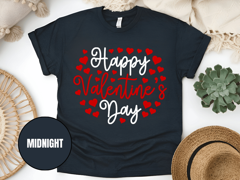 "Happy Valentine's day" T-Shirt, (Gildan 5000) VD010