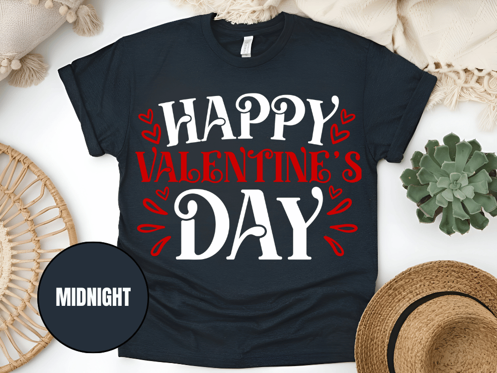 "Happy Valentine's day" T-Shirt, (Gildan 5000) VD004