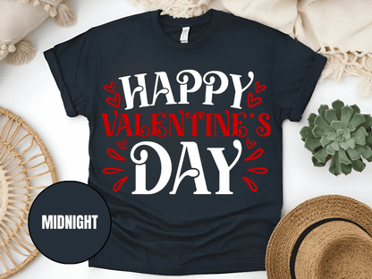 "Happy Valentine's day" T-Shirt, (Gildan 5000) VD004