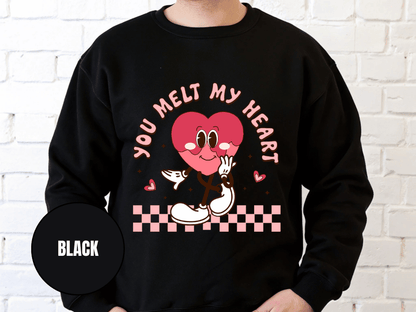 "You Melt My Heart" Valentine's Day (Gildan 18000) VD051