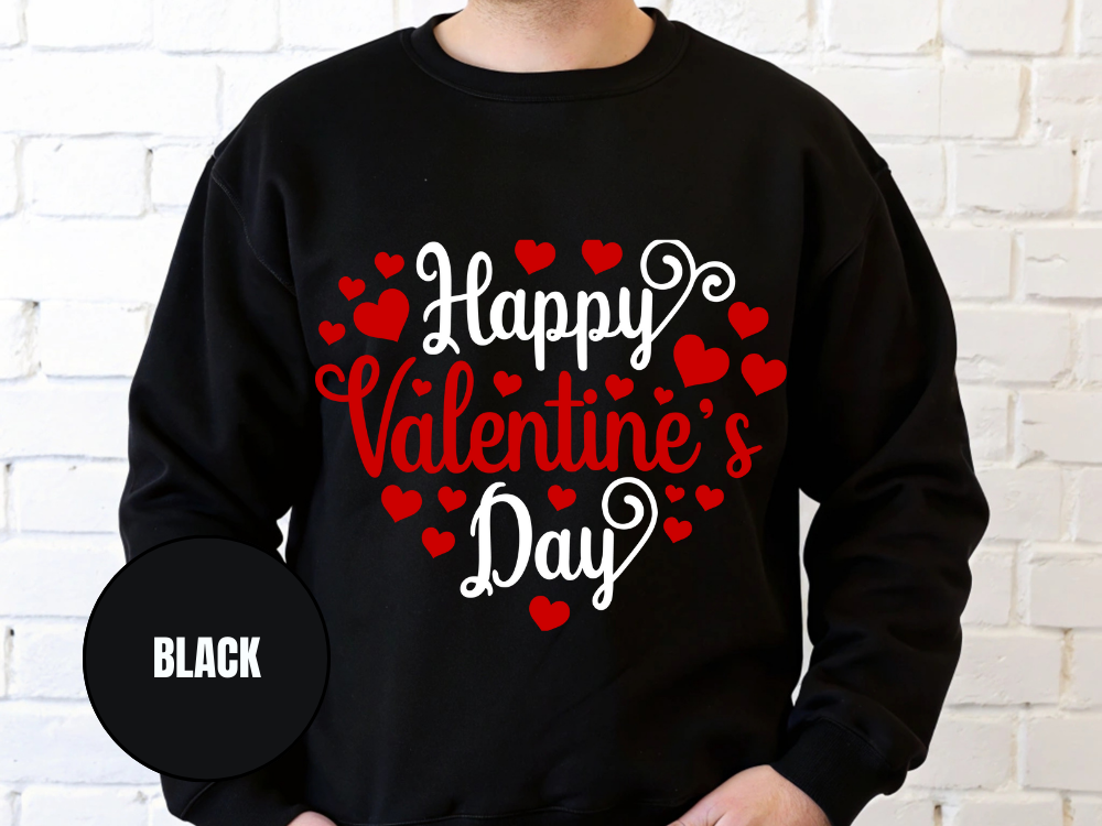 "Happy Valentine's Day" Valentine's Day (Comfort Color) VDS002