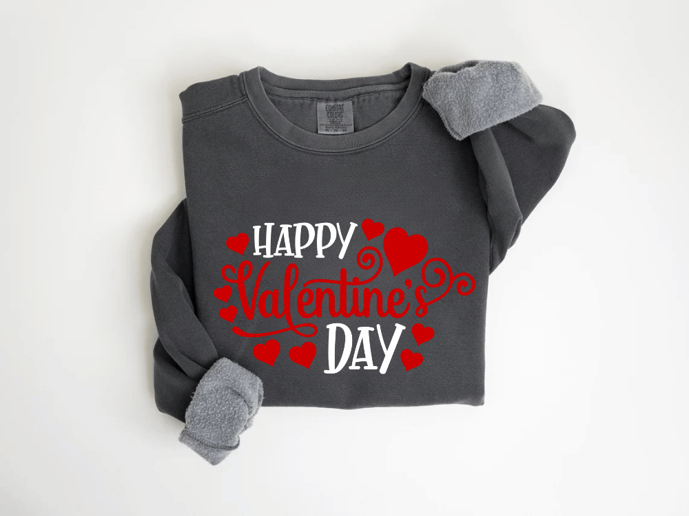 "Happy Valentine's Day" Valentine's Day (Comfort Color) VDS007