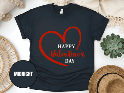 "Happy Valentine's day" T-Shirt, (Gildan 5000) VD019