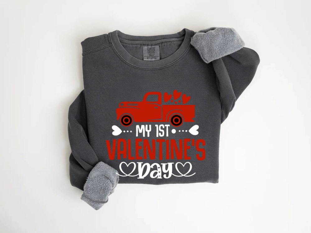 "My First Valentine's Day" Valentine's Day (Comfort Color) VDS024