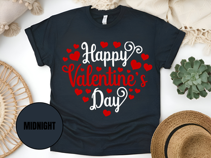 "Happy Valentine's day" T-Shirt, (Gildan 5000) VD002