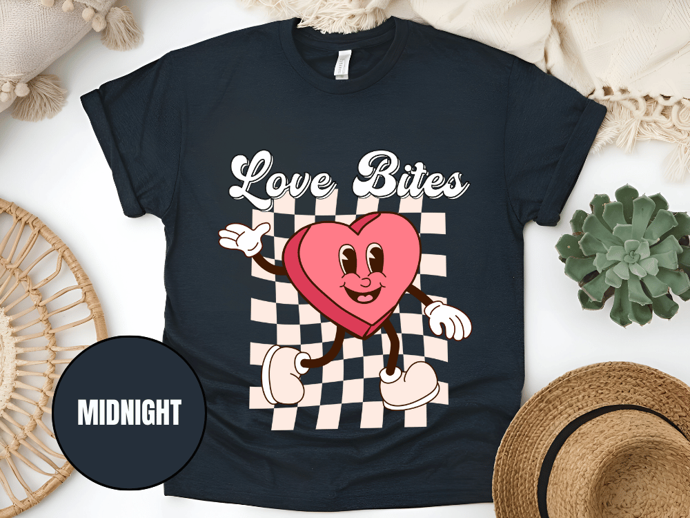 "Love Bites , Valentine's Day" T-Shirt, (Gildan 5000) VD046