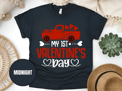 "My First Valentine's day" T-Shirt, (Gildan 5000) VD024