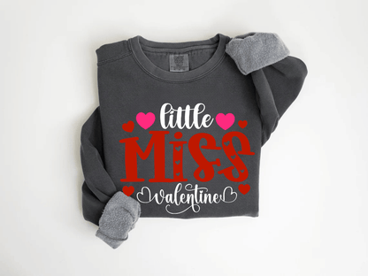 "Little Miss Valentine" Valentine's Day (Comfort Color) VDS022