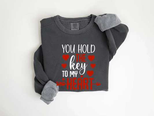 "You Hold The Key to My Heart" Valentine's Day (Comfort Color) VDS026