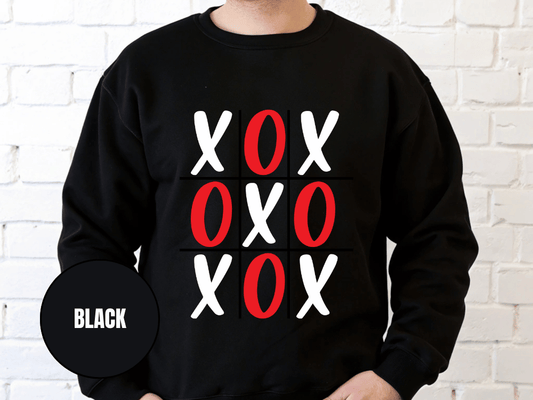 "XOXOXO" Valentine's Day Sweatshirt, (Gildan 18000) VD015