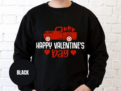 "Happy Valentine Days" Valentine's Day Sweatshirt, (Gildan 18000) VD020