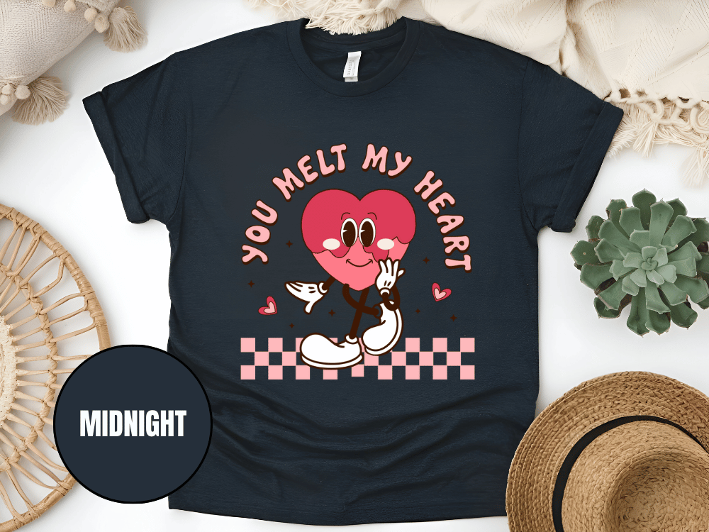 "You Melt My Heart, Valentine's Day" T-Shirt, (Gildan 5000) VD051