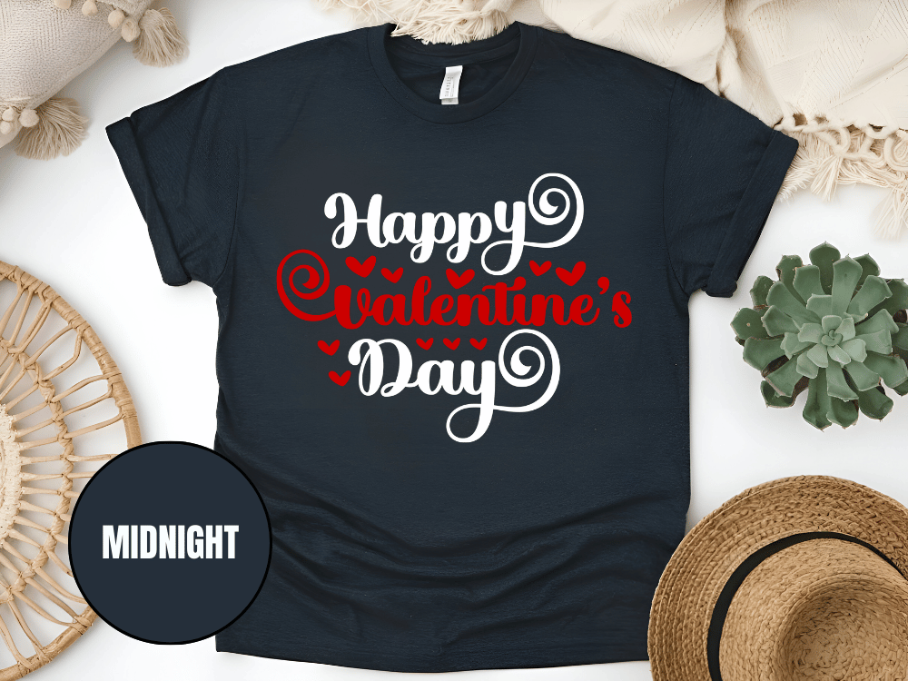"Happy Valentine's day" T-Shirt, (Gildan 5000) VD008