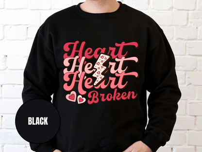 "Heart Heart heart Broken", Valentine's Day (Gildan 18000) VD041
