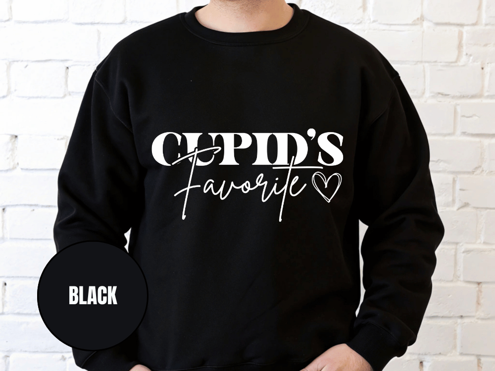 "Cupid's Favorite" Valentine's Day Sweatshirt, (Gildan 18000) VD012