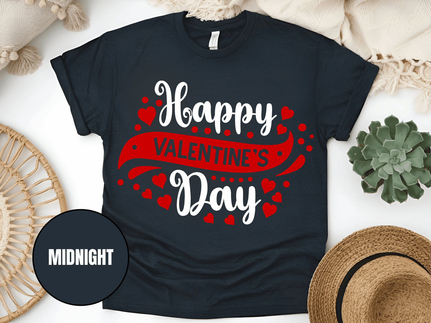 "Happy Valentine's day" T-Shirt, (Gildan 5000) VD003