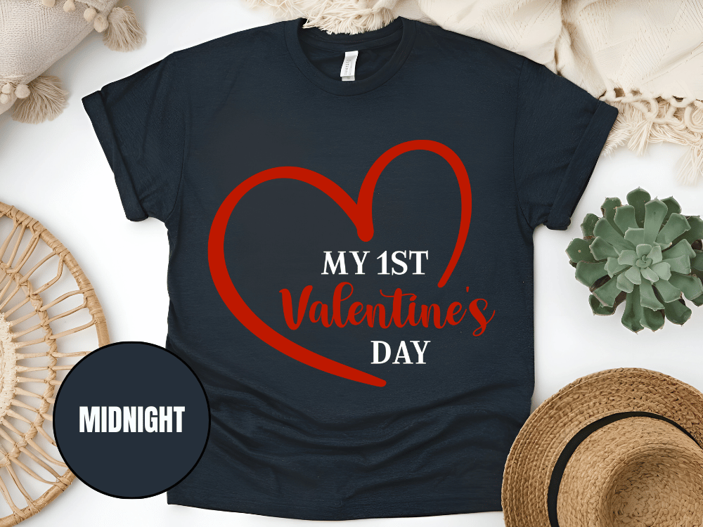 "My First Valentine's day" T-Shirt, (Gildan 5000) VD023