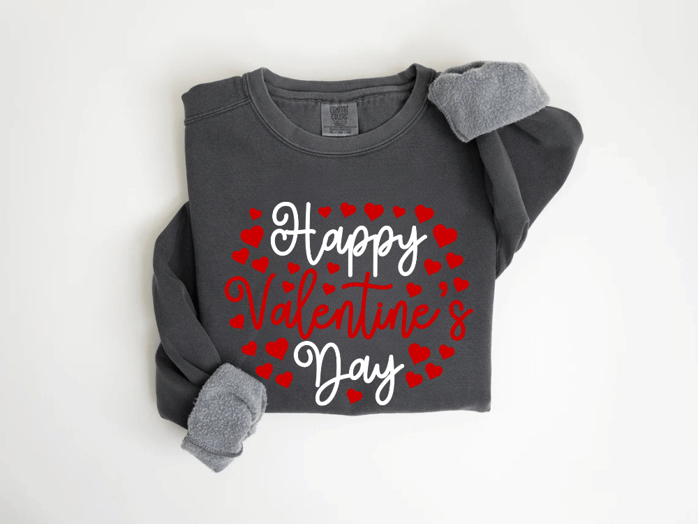 "Happy Valentine's Day" Valentine's Day (Comfort Color) VDS010
