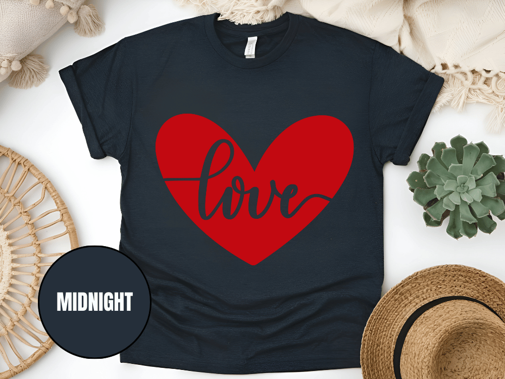 "Love, Valentine's Day" T-Shirt, (Gildan 5000) VD052
