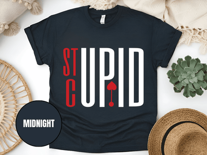 "Stupid Cupid, Valentine's Day" T-Shirt, (Gildan 5000) VD029