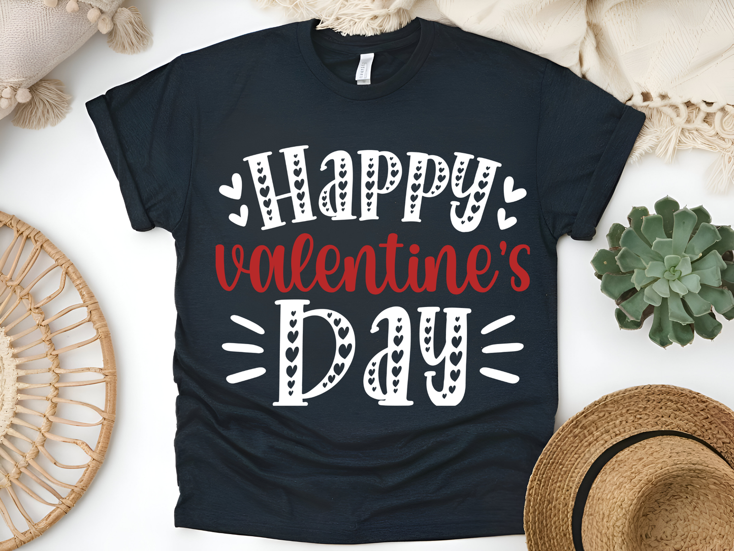 "Happy Valentine's day" T-Shirt, (Gildan 5000) VD001