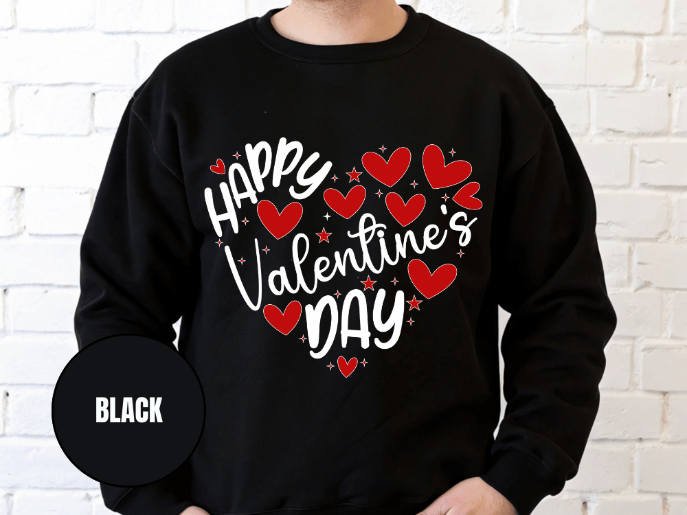 "Happy Valentine's Day" Valentine's Day (Gildan 18000) VD063