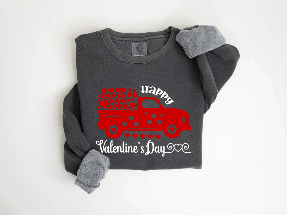 "Happy Valentine's Day" Valentine's Day (Comfort Color) VDS006
