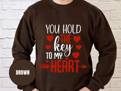 "You Hold the Key To my heart, (Gildan 18000) VD026
