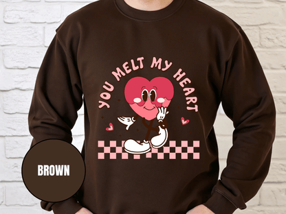 "You Melt My Heart" Valentine's Day (Gildan 18000) VD051