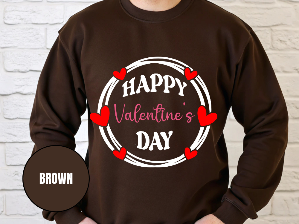 "Happy Valentine's Day" Valentine's Day (Gildan 18000) VD064