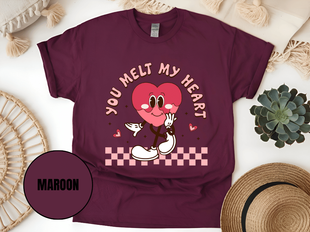 "You Melt My Heart, Valentine's Day" T-Shirt, (Gildan 5000) VD051