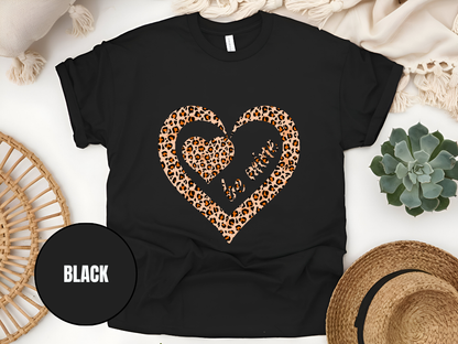 "Be Mine Leopard Design" T-Shirt, (Gildan 5000) VD066