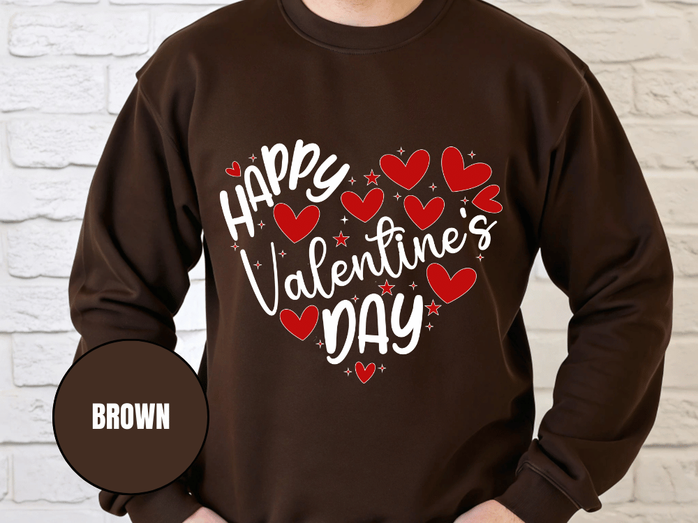 "Happy Valentine's Day" Valentine's Day (Gildan 18000) VD063